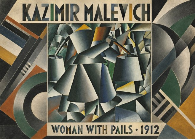 Kazimir Malevich Woman with Pails No5 - Poster