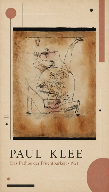 Paul Klee Das Pathos Der Fruchtbarkeit No4 - Poster