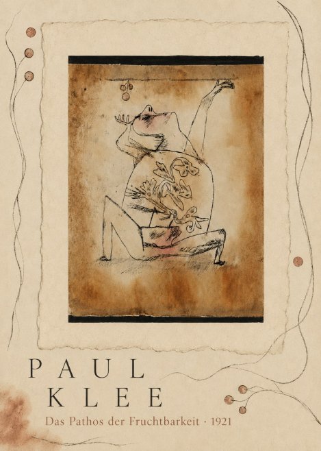 Paul Klee Das Pathos Der Fruchtbarkeit No5 - Poster