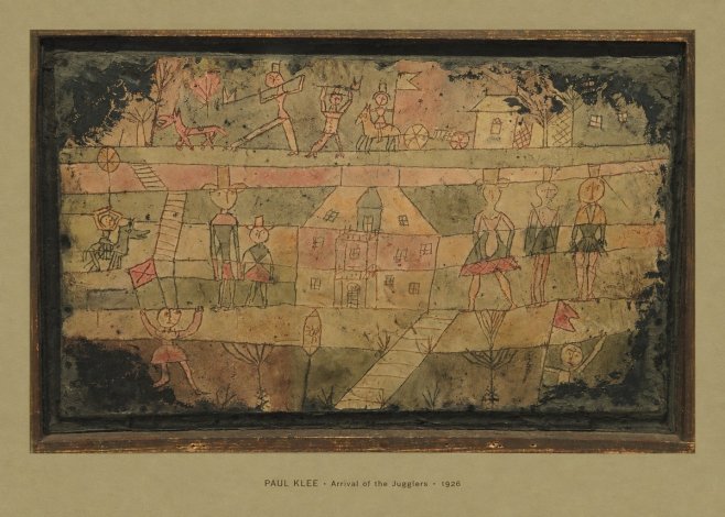 Paul Klee Arrival of the Jugglers No4 - Poster