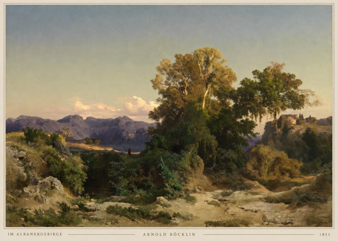 Arnold Böcklin Im Albanergebirge No2 - Poster