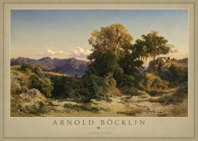 Arnold Böcklin Im Albanergebirge No6 - Poster