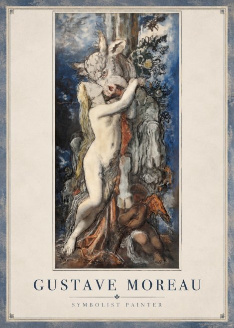Gustave Moreau Europe and the Bull No2 - Poster