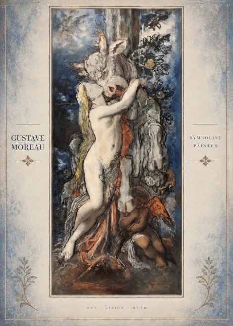 Gustave Moreau Europe and the Bull No3 - Poster