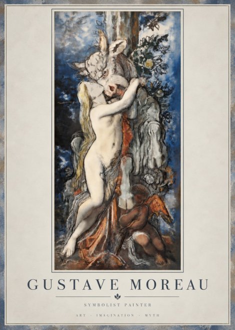 Gustave Moreau Europe and the Bull No4 - Poster