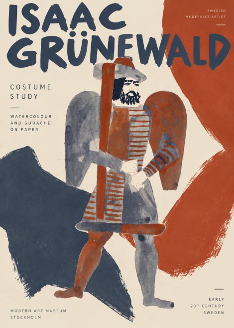 Isaac Grünewald Costume Study VII No3 - Poster