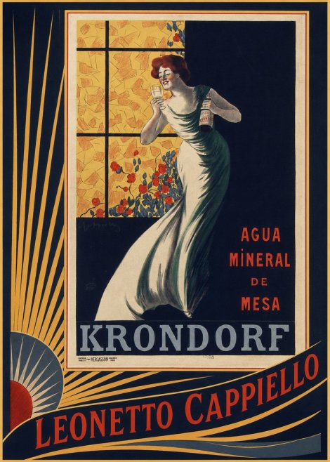 Leonetto Cappiello Agua Mineral De Mesa Krondorf No6 - Poster
