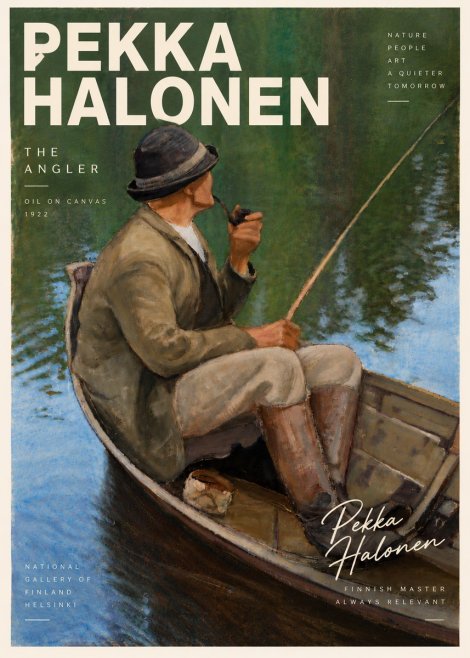 Pekka Halonen The Angler No6 - Poster