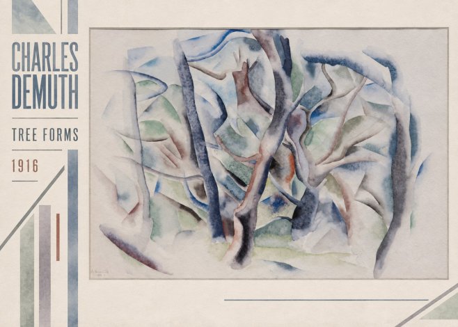 Charles Demuth Tree Forms No2 - Poster