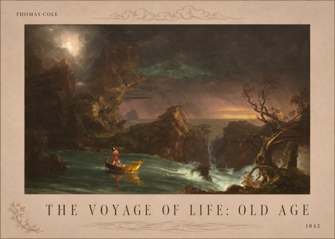 Thomas Cole The Voyage of Life: Old Age V No4 - Poster
