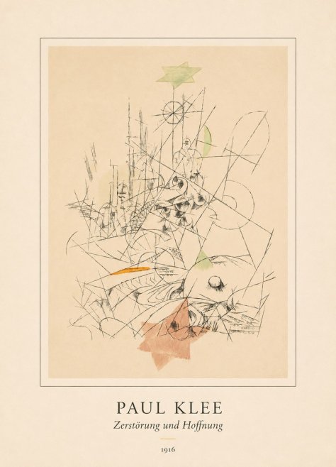 Paul Klee Zerstörung Und Hoffnung II No4 - Poster