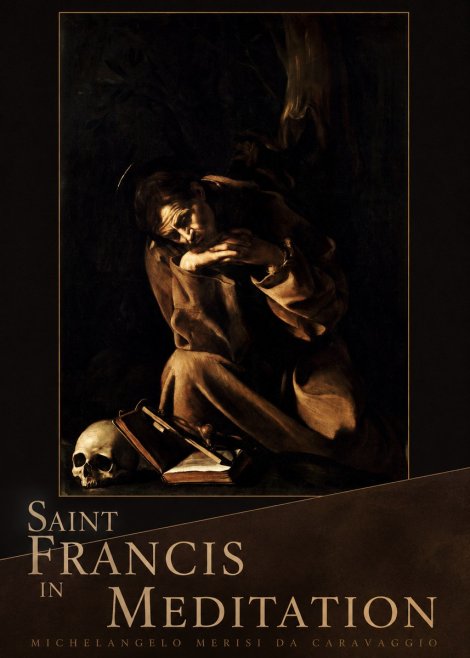 Michelangelo Merisi da Caravaggio Saint Francis in Meditation II No5 - Poster