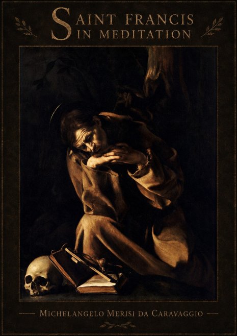 Michelangelo Merisi da Caravaggio Saint Francis in Meditation II No6 - Poster