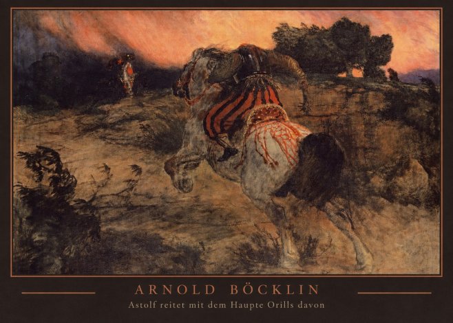 Arnold Böcklin Astolf Reitet Mit Dem Haupte Orills Davon No3 - Poster