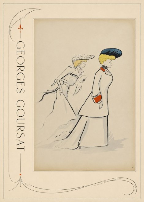 Georges Goursat Elegant Promenade No2 - Poster