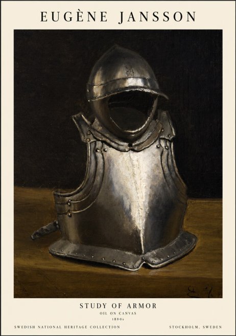Eugène Jansson Study of Armor No1 - Poster