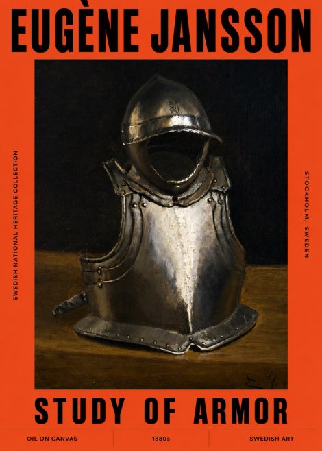Eugène Jansson Study of Armor No2 - Poster