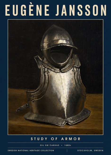 Eugène Jansson Study of Armor No3 - Poster