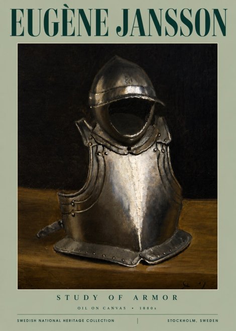 Eugène Jansson Study of Armor No4 - Poster