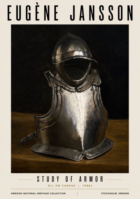 Eugène Jansson Study of Armor No5 - Poster