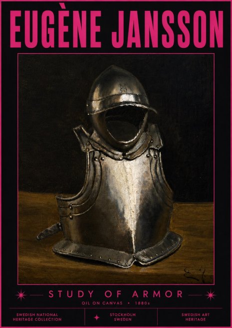 Eugène Jansson Study of Armor No6 - Poster