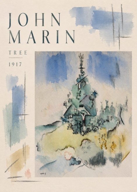 John Marin Tree No5 - Poster