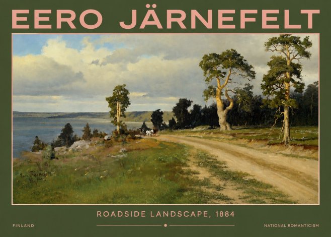 Eero Järnefelt Roadside Landscape, 1884 No2 - Poster