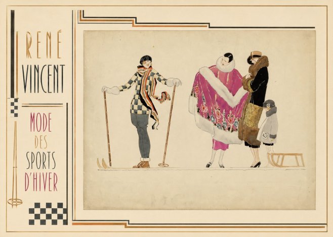 René Vincent Mode Des Sports D'hiver No2 - Poster