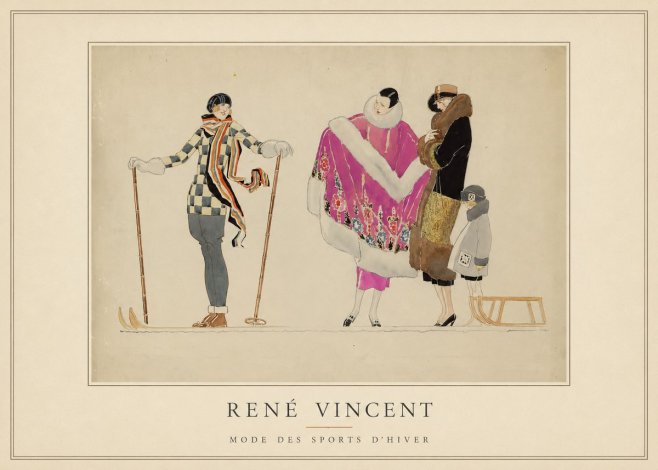 René Vincent Mode Des Sports D'hiver No5 - Poster