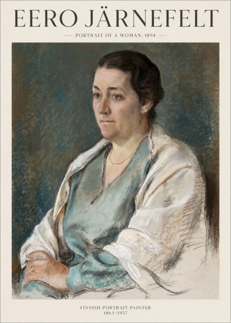 Eero Järnefelt Portrait of a Woman, 1894 No1 - Poster