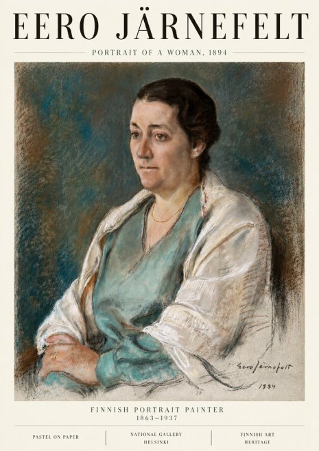 Eero Järnefelt Portrait of a Woman, 1894 No6 - Poster