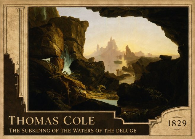 Thomas Cole The Subsiding of the Waters of the Deluge II No2 - Poster