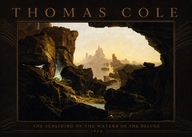 Thomas Cole The Subsiding of the Waters of the Deluge II No4 - Poster