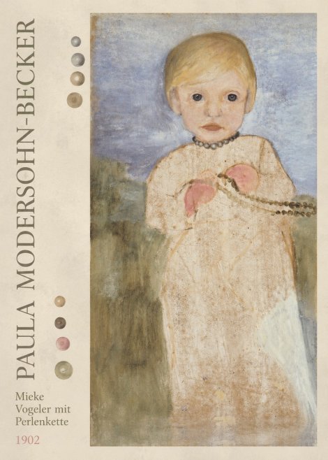 Paula Modersohn-Becker Mieke Vogeler Mit Perlenkette No3 - Poster