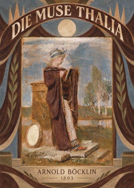 Arnold Böcklin Die Muse Thalia II No6 - Poster
