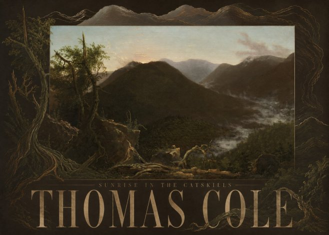 Thomas Cole Sunrise in the Catskills II No5 - Poster