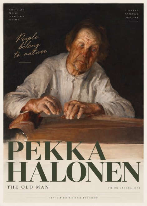 Pekka Halonen The Old Man No3 - Poster
