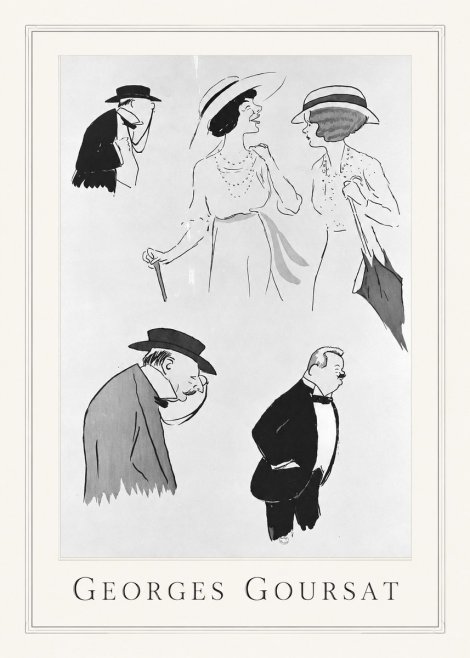 Georges Goursat Character Studies No1 - Poster