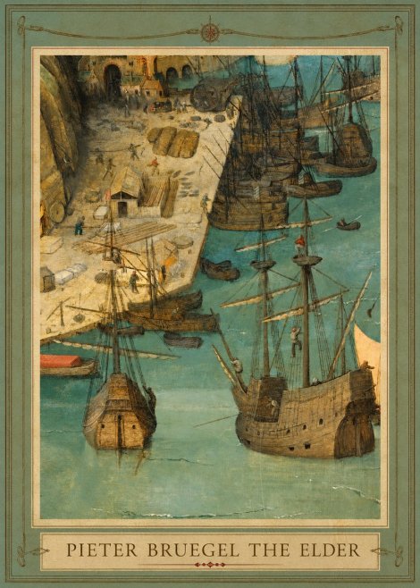 Pieter Bruegel A Port Scene No1 - Poster