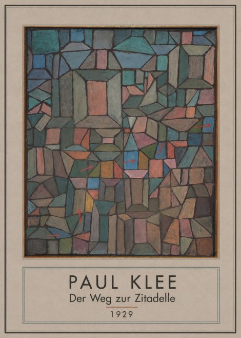 Paul Klee Der Weg Zur Zitadelle No3 - Poster