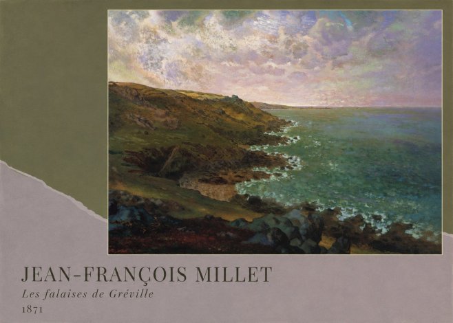 Jean-François Millet Les Falaises De Gréville No2 - Poster