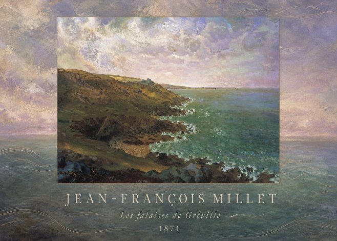 Jean-François Millet Les Falaises De Gréville No4 - Poster