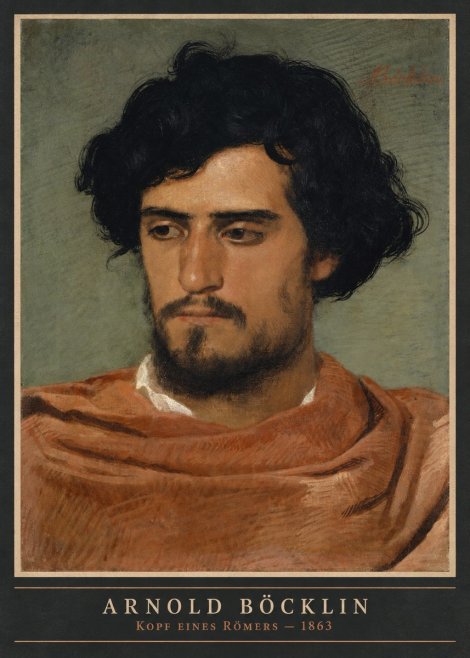Arnold Böcklin Kopf Eines Römers No4 - Poster