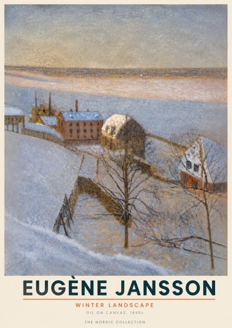 Eugène Jansson Winter Landscape No4 - Poster