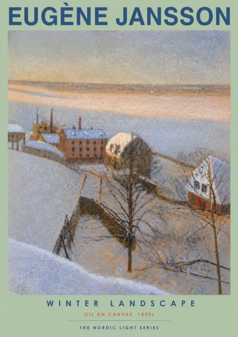 Eugène Jansson Winter Landscape No5 - Poster