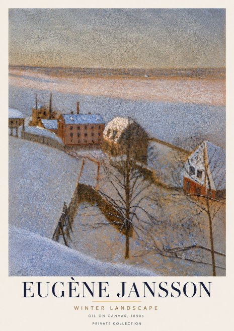 Eugène Jansson Winter Landscape No6 - Poster
