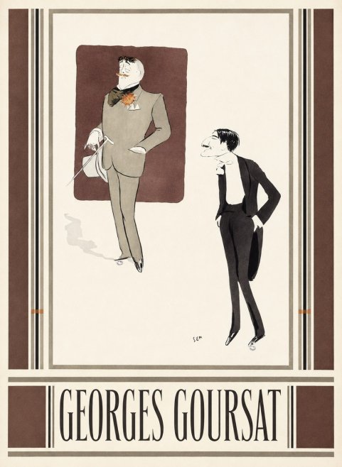 Georges Goursat High Society Caricature No3 - Poster