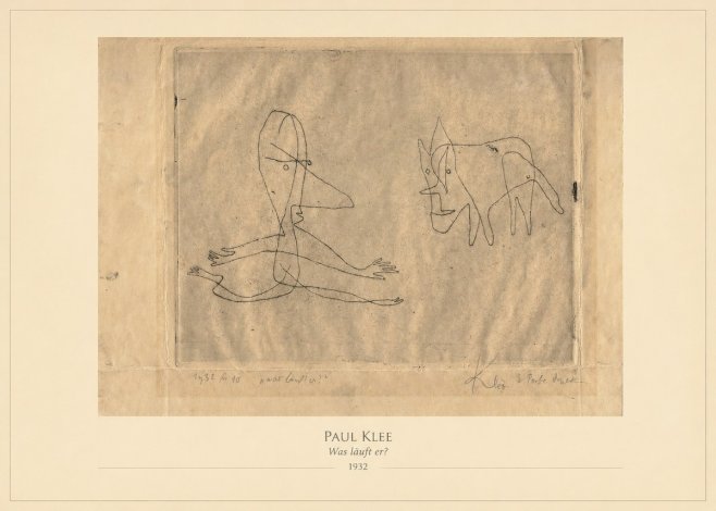 Paul Klee Was Läuft Er? No4 - Poster