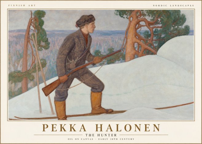 Pekka Halonen The Hunter No1 - Poster