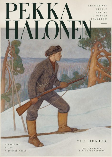 Pekka Halonen The Hunter No3 - Poster